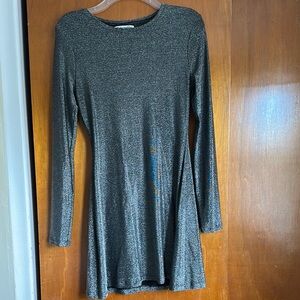Reformation Black Long Sleeve Dress